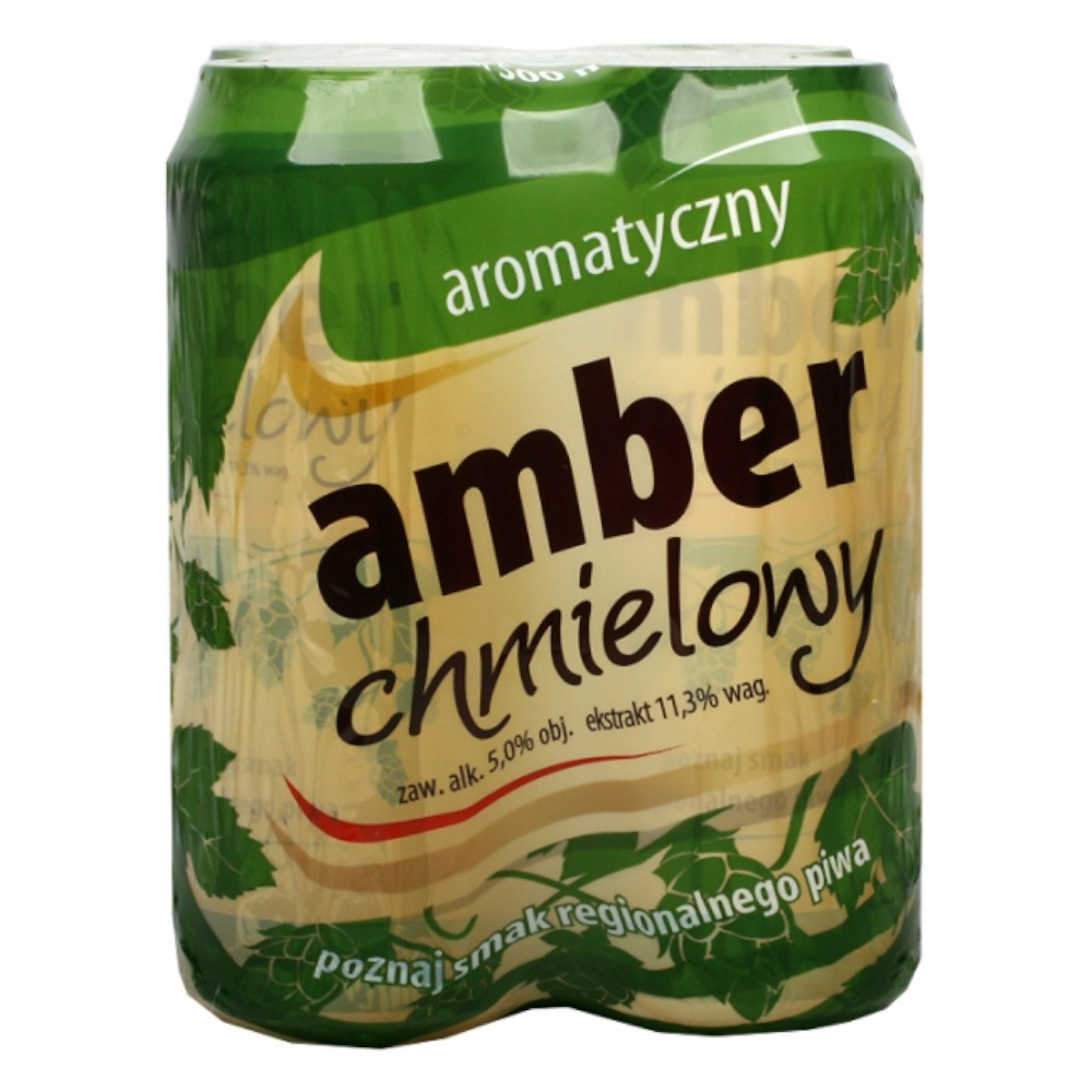 Piwo Amber Chmielowy 5% 500 ml 4-pak puszka