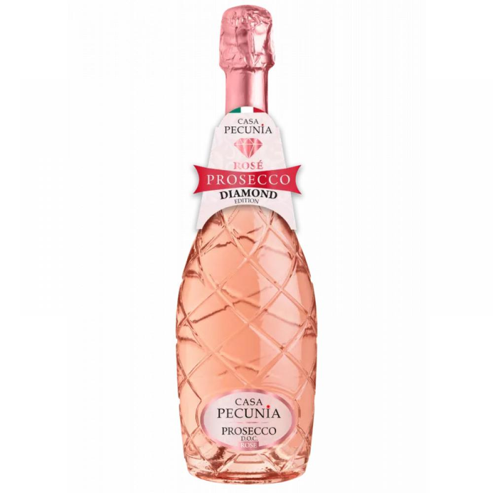 Wino Casa Pecunia Prosecco Diamond 12% różowe wytrawne 750 ml