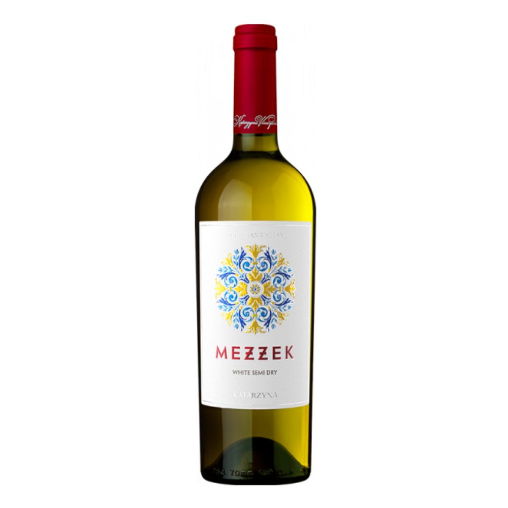 Wino Mezzek Chardonnay & Muscat 12,5% białe półwytrawne 750 ml