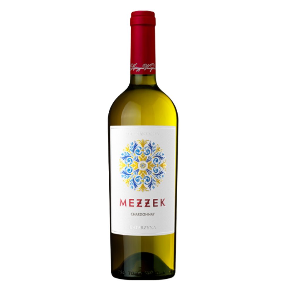 Wino Mezzek Chardonnay 13,5% białe wytrawne 750 ml