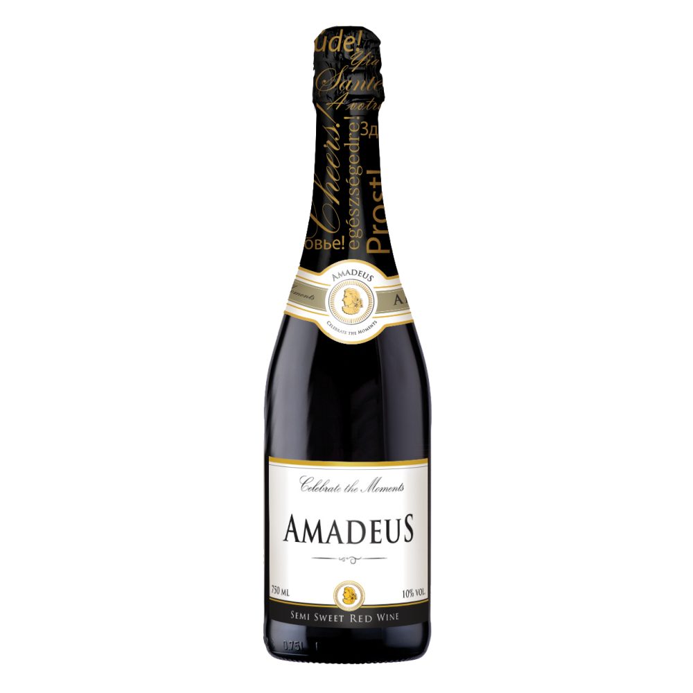 Wino Amadeus 10,5% czerwone półsłodkie 750 ml