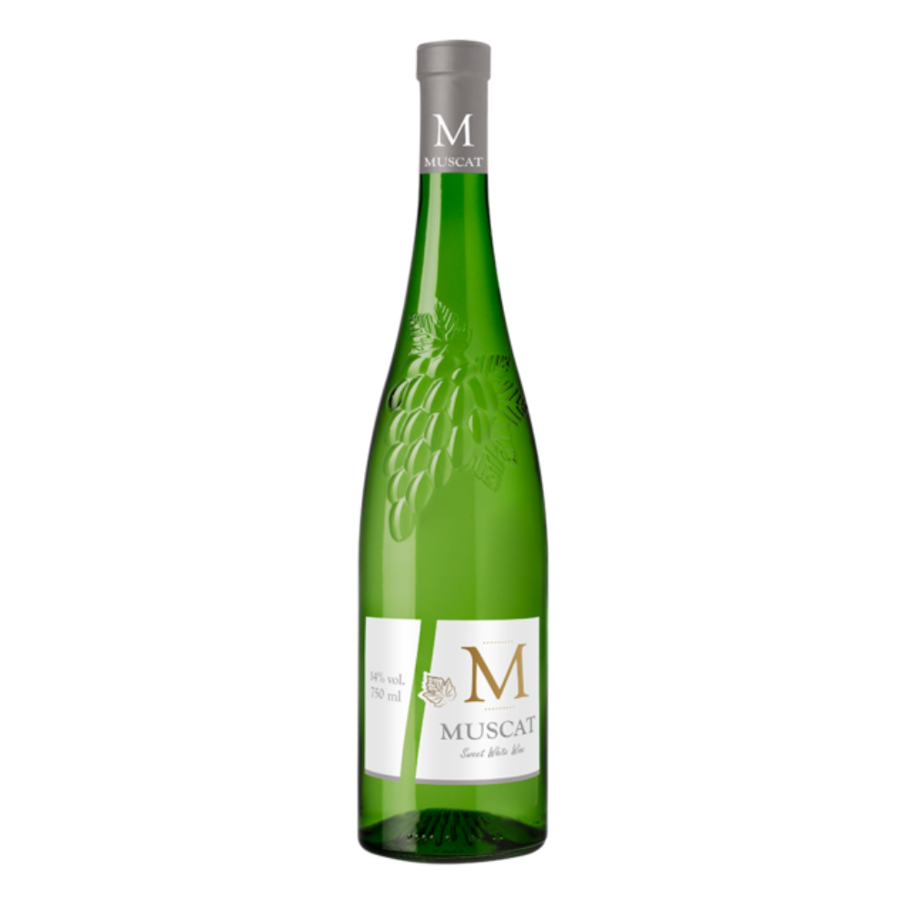 Wino Muscat White 14% białe słodkie 750 ml