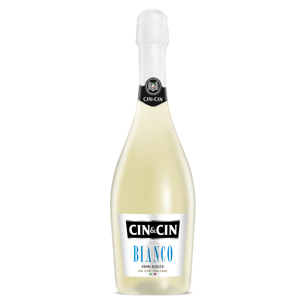Wino Cin&Cin Spumante Bianco 11% białe musujące półsłodkie 750 ml