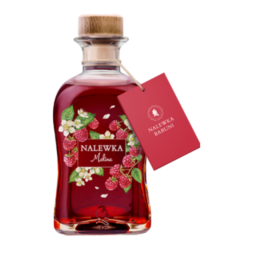Likier Nalewka Babuni Malina 18% 500 ml