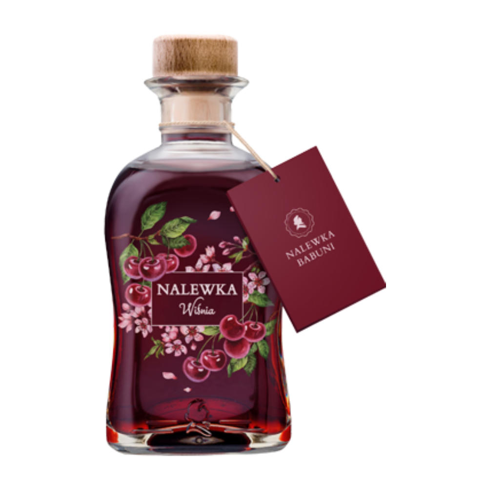 Likier Nalewka Babuni Wiśnia 18% 500 ml
