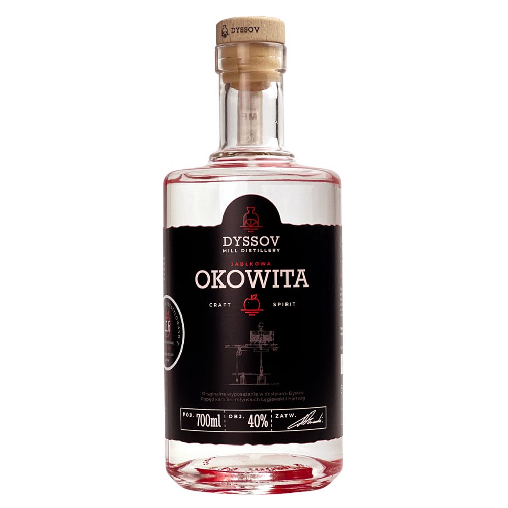 Okowita Dyssov rzemieślnicza z jabłek 40% 700 ml