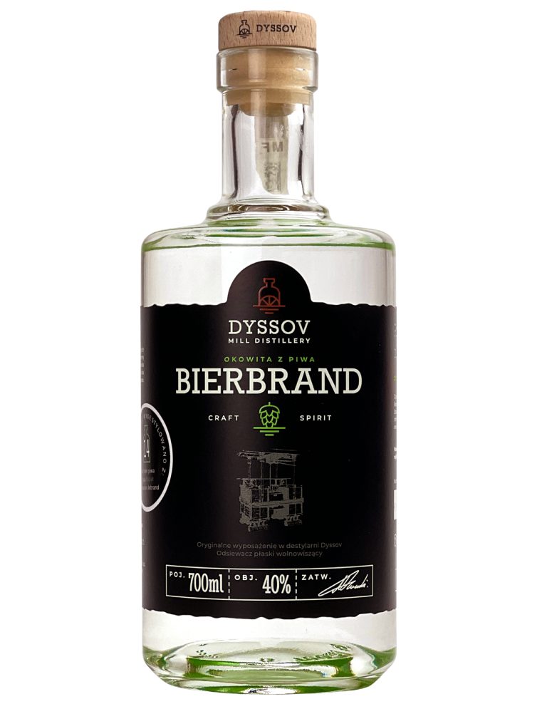 Okowita Dyssov Bierbrand rzemieślnicza z piwa IPA 40% 700 ml