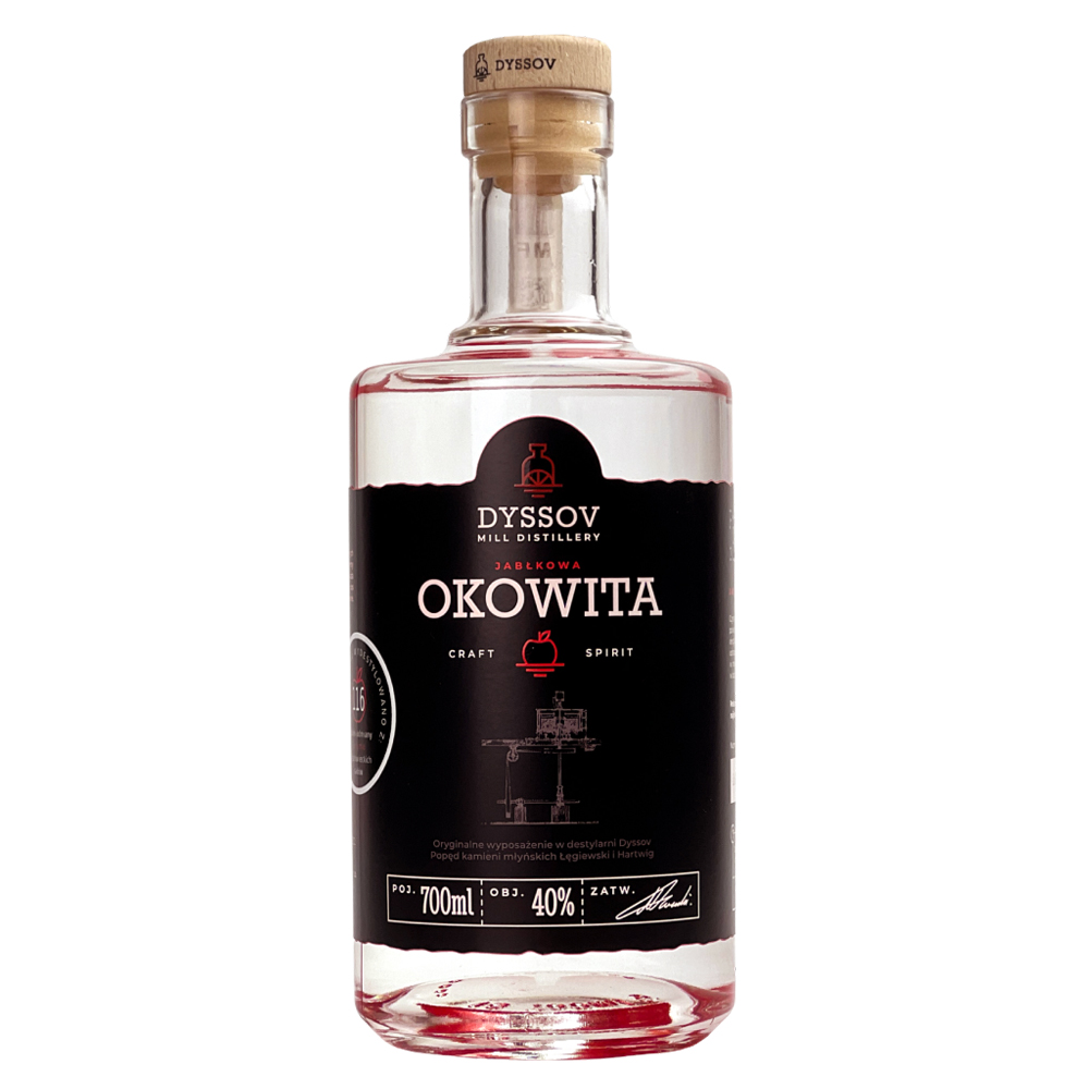 Okowita rzemieślnicza z jabłek Dyssov 40% 700 ml