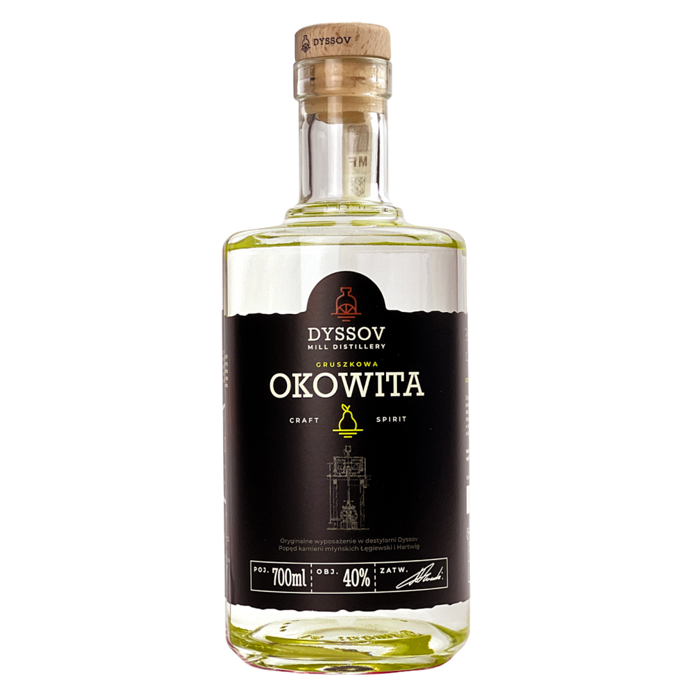 Okowita rzemieślnicza z gruszek Dyssov 40% 700 ml