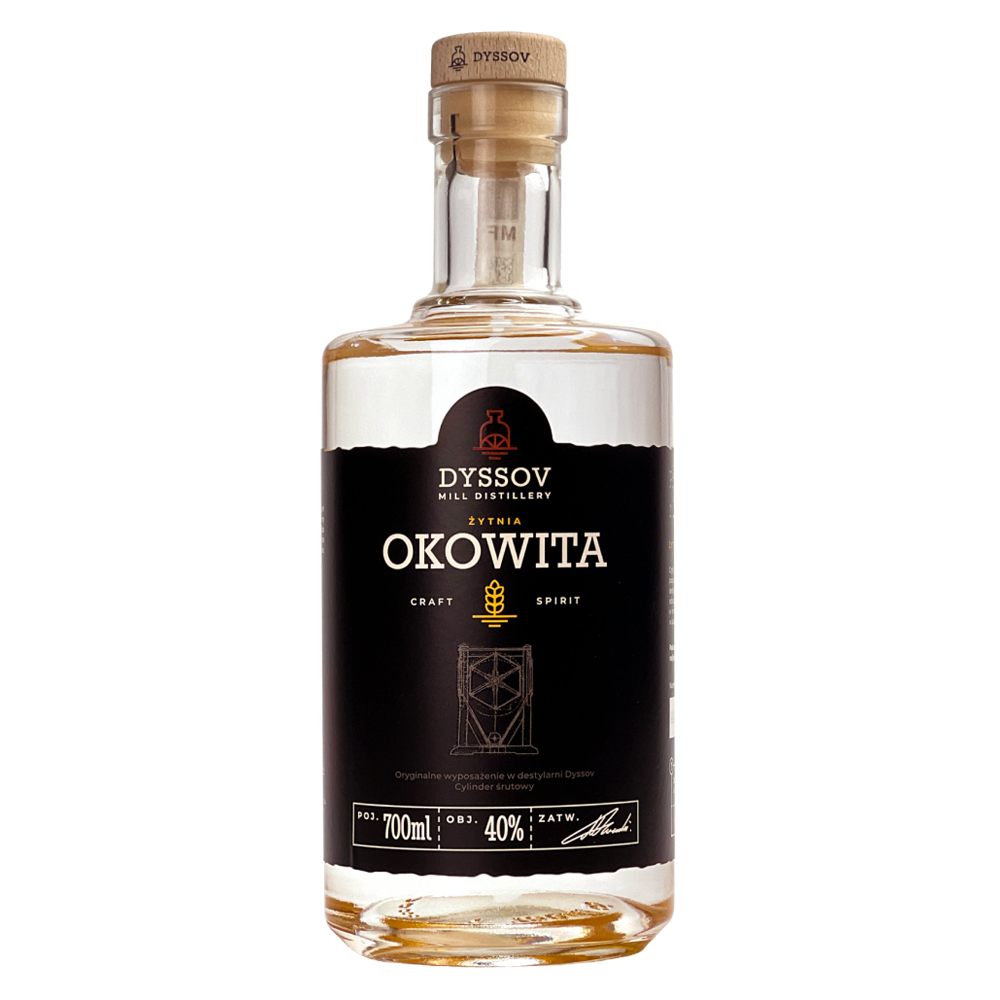 Okowita rzemieślnicza z żyta Dyssov 40% 700 ml