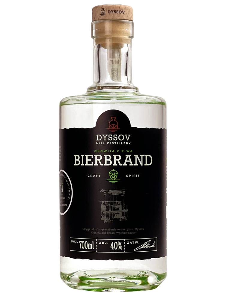 Okowita Bierbrand rzemieślnicza z piwa IPA  Dyssov 40% 700 ml