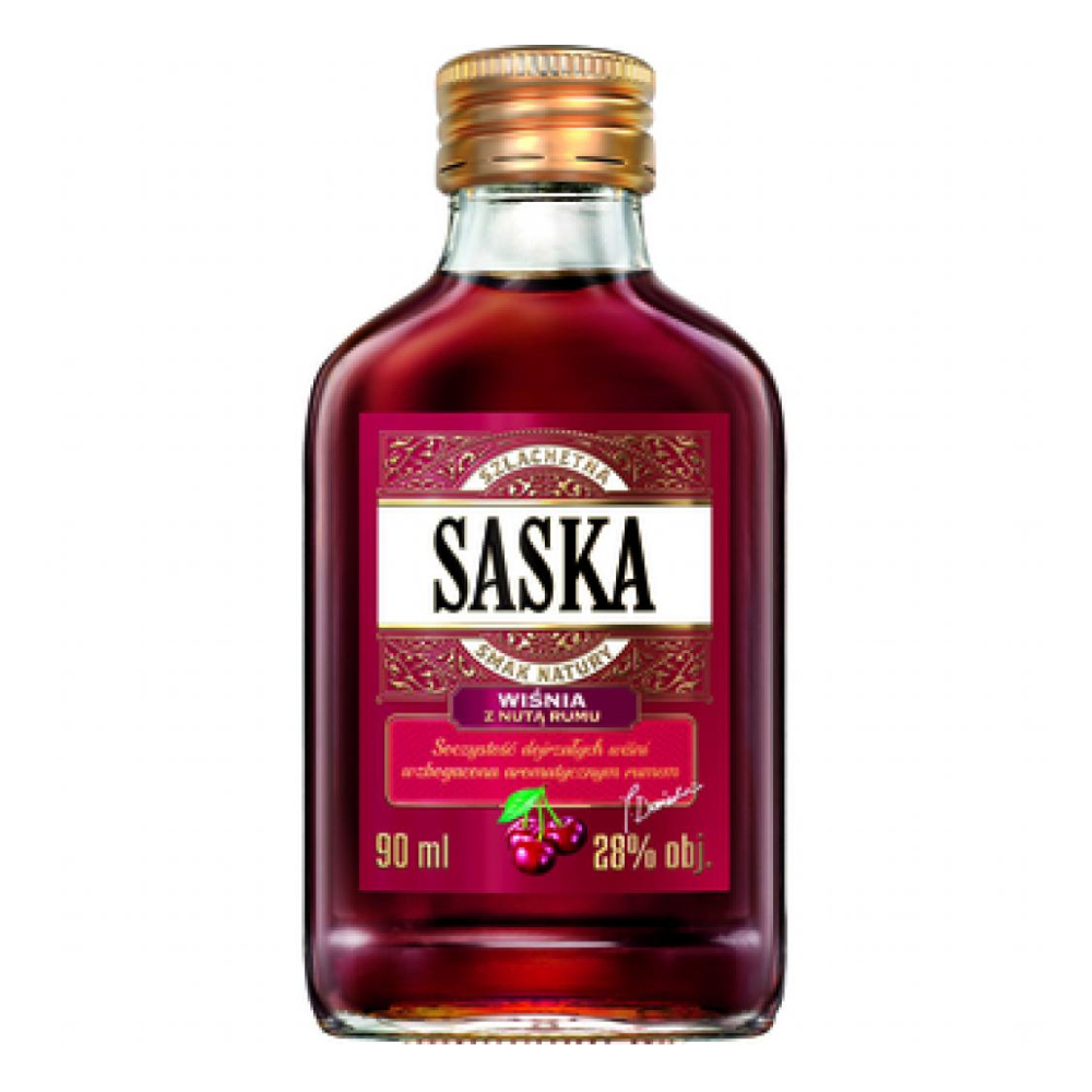 Saska Wiśnia z Nutą Rumu 28% 90 ml