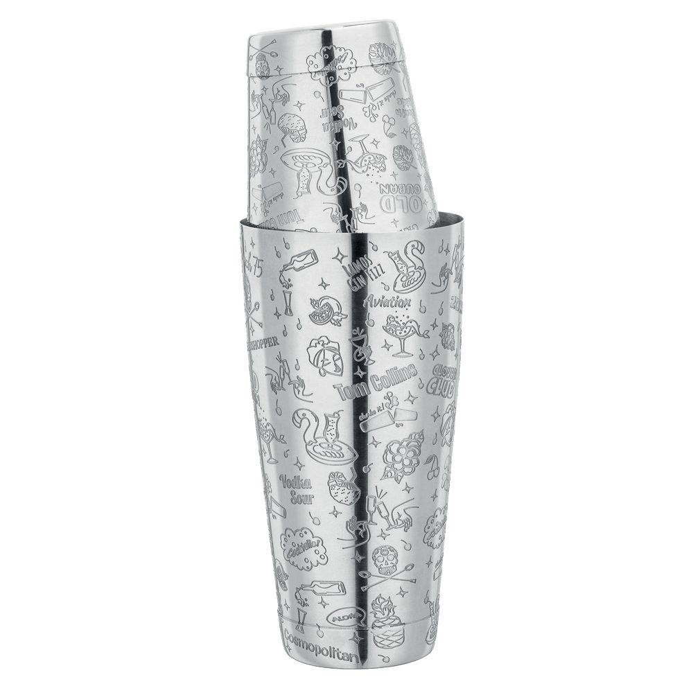 Shaker "Cocktail Design" Srebrny