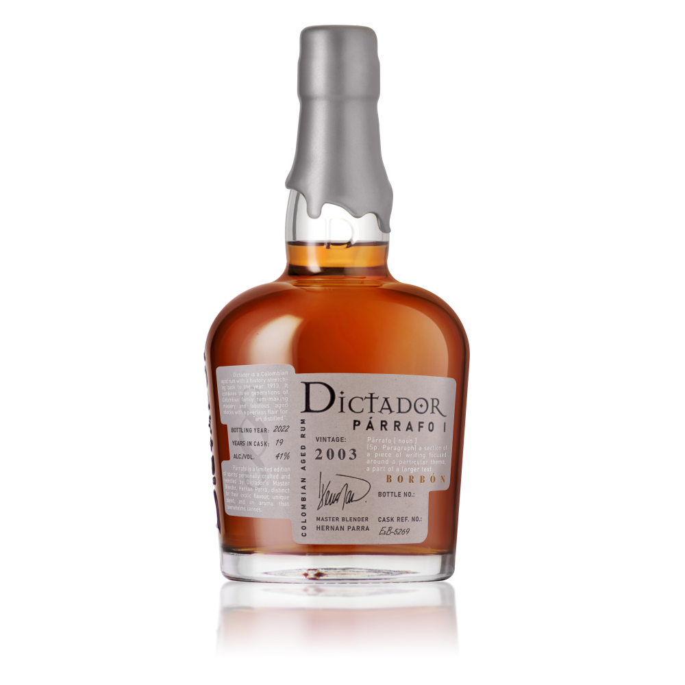 Rum Dictador Parrafo Borbon 2003 41% 700 ml
