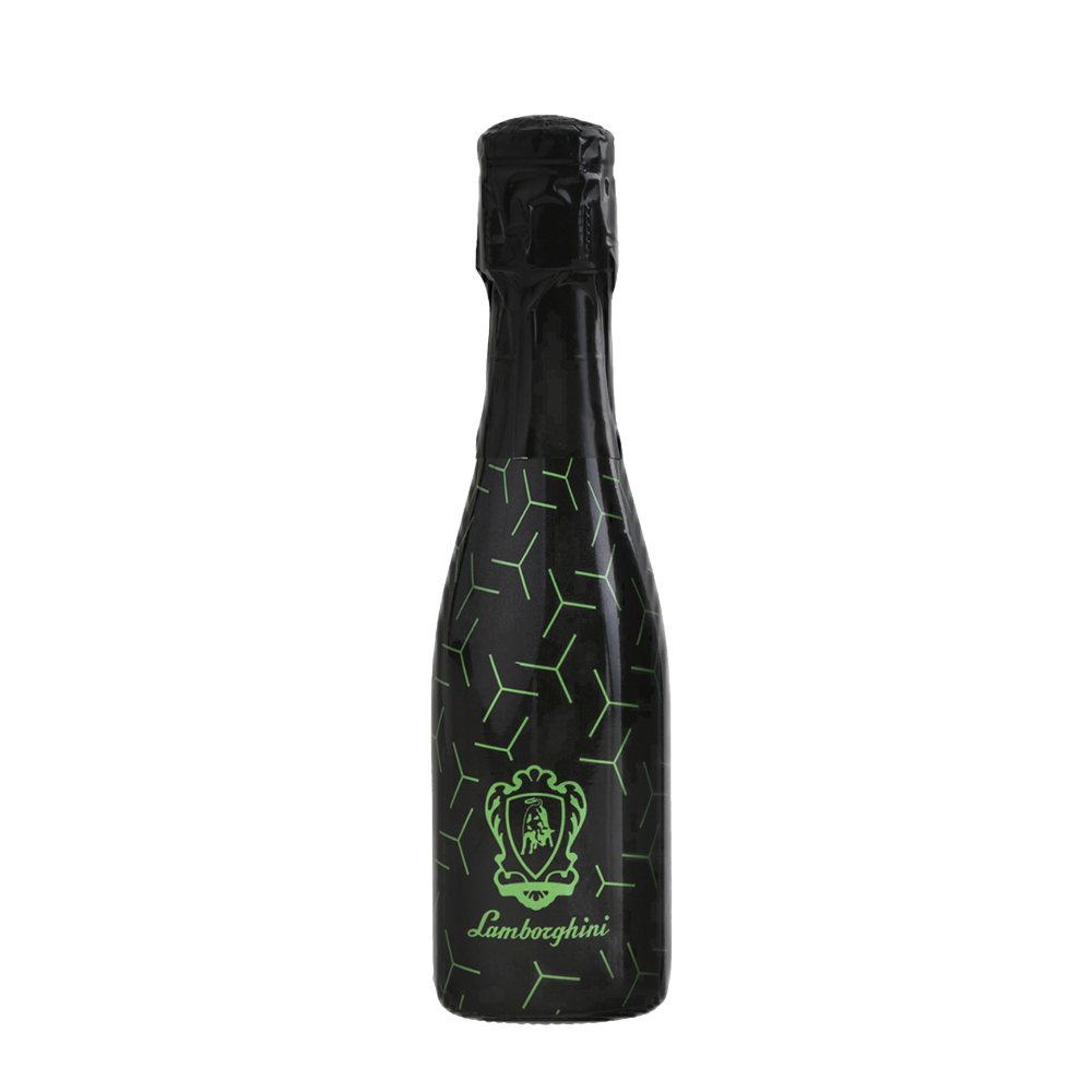 Wino Lamborghini Vino Spumante Brut Mini Fluo Verde 12% białe wytrawne 200 ml
