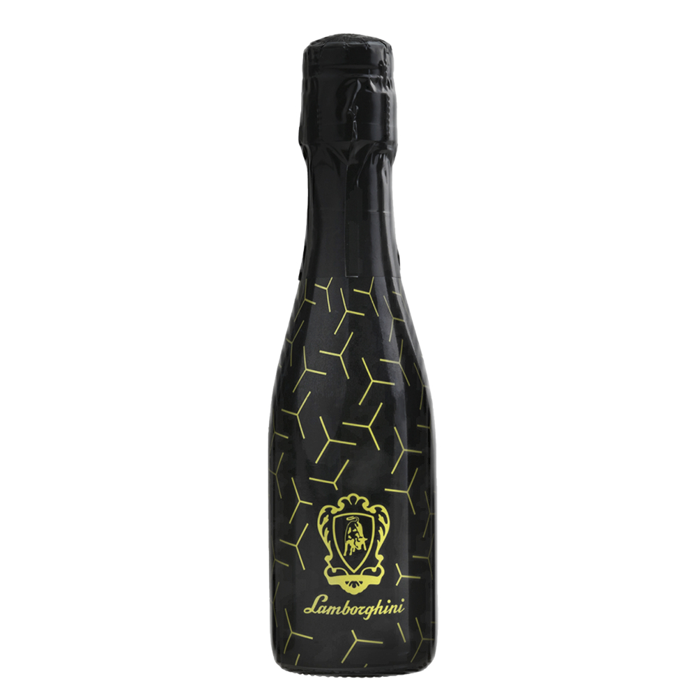 Wino Lamborghini Vino Spumante Brut Mini Fluo Giallo 12% białe wytrawne 200 ml