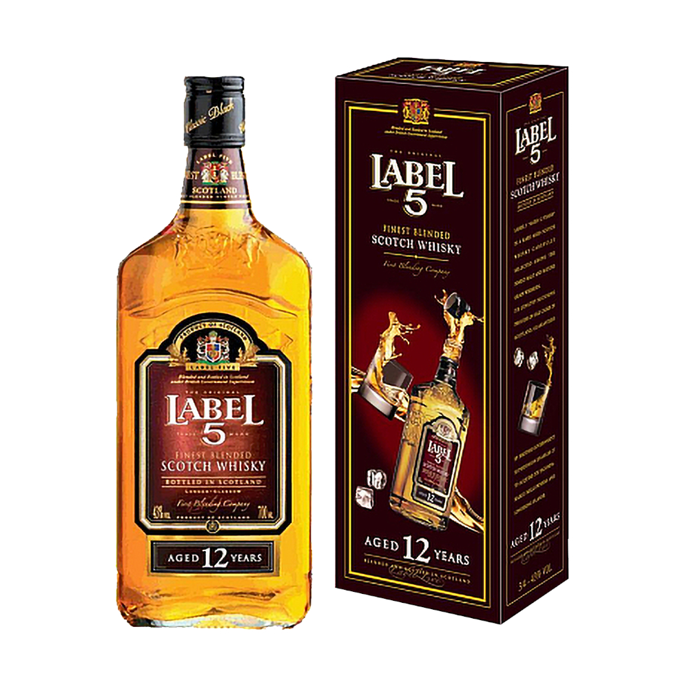 Whisky Label 5 12 YO 40% 700 ml kartonik