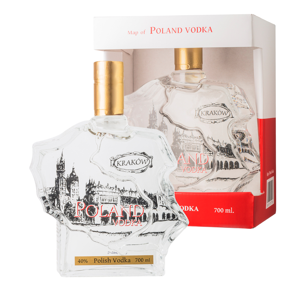 Wódka Poland Mapa Kraków 40% 700 ml