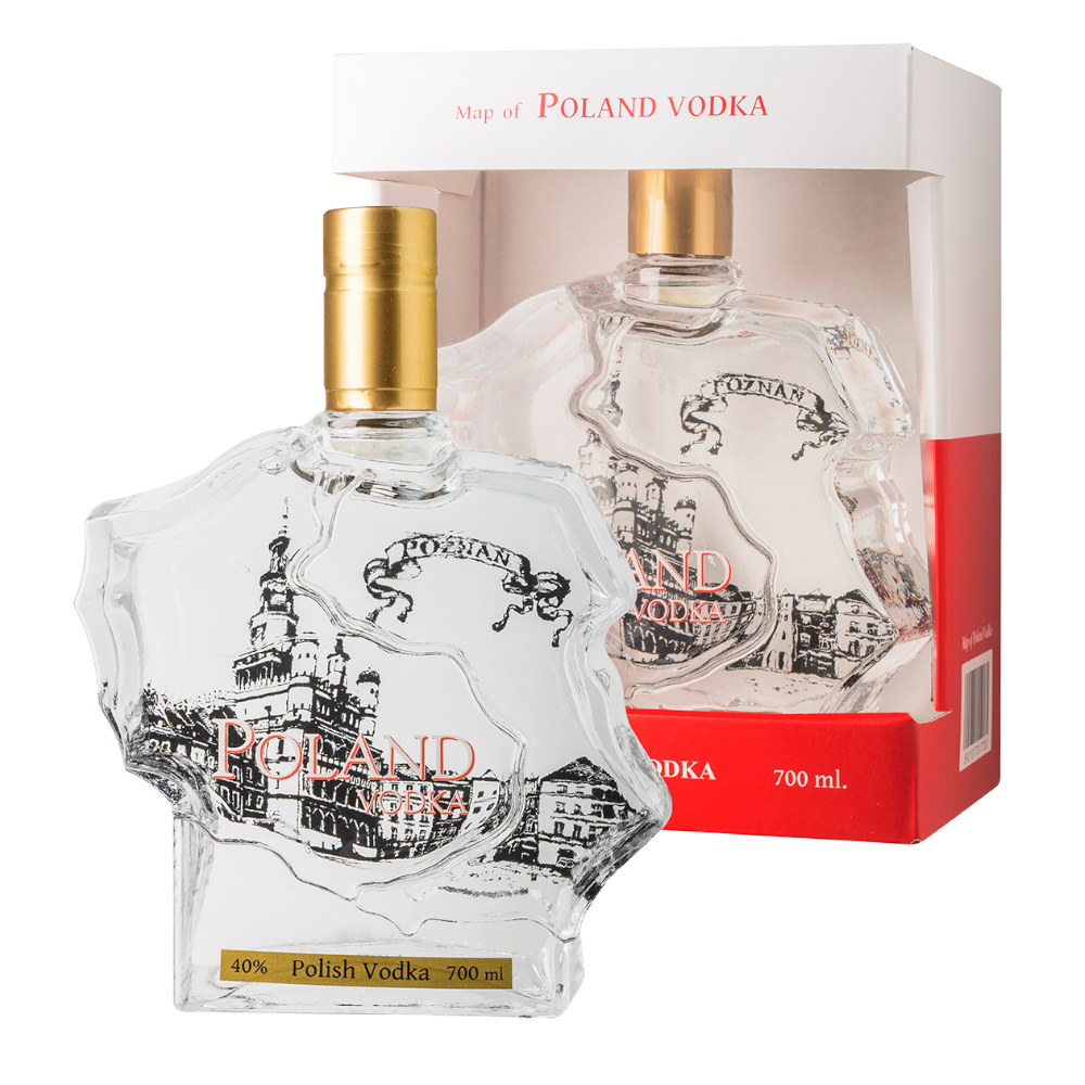 Wódka Poland Mapa Poznań 40% 700 ml