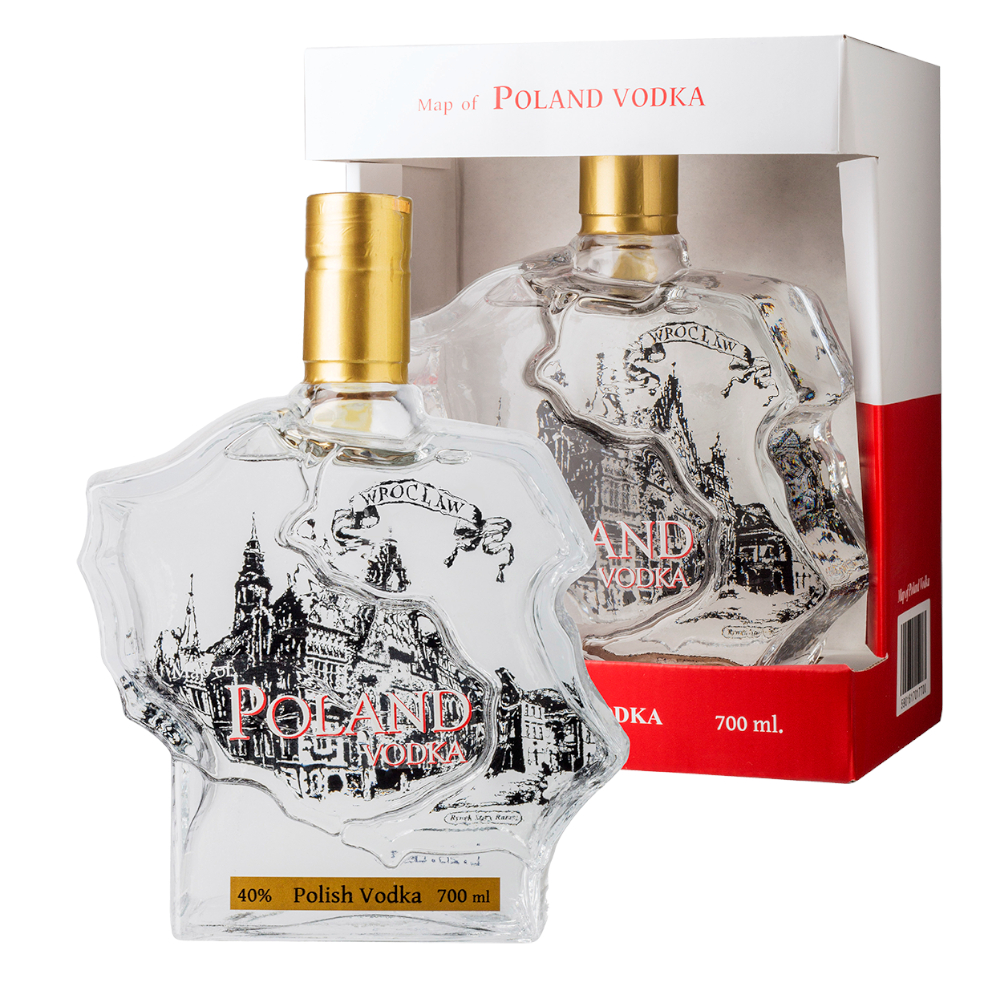 Wódka Poland Mapa Wrocław 40% 700 ml
