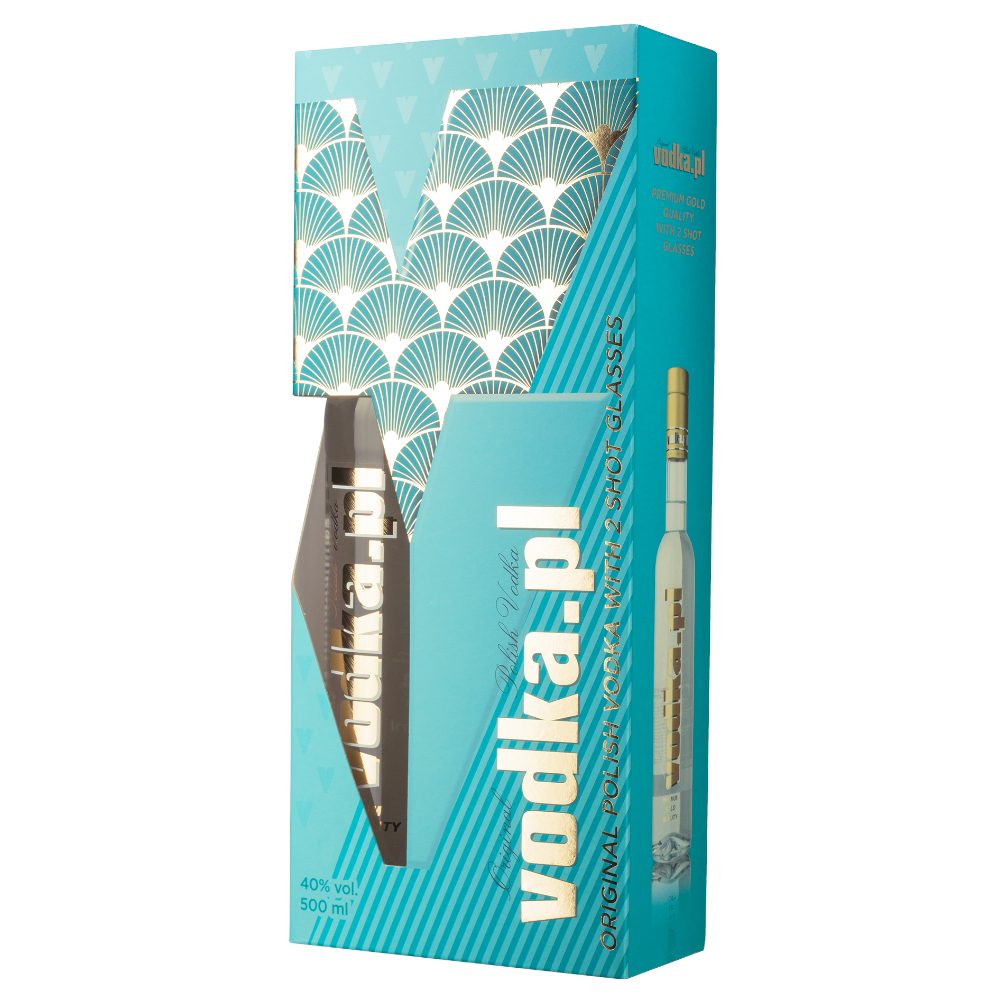 Vodka.pl Gold kieliszek 40% 500 ml