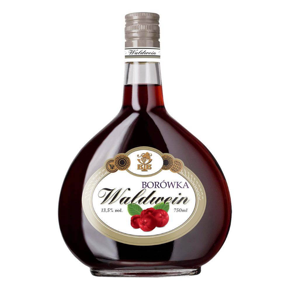 Wino deserowe Waldwein Borówka 13,5% czerwone słodkie 750 ml