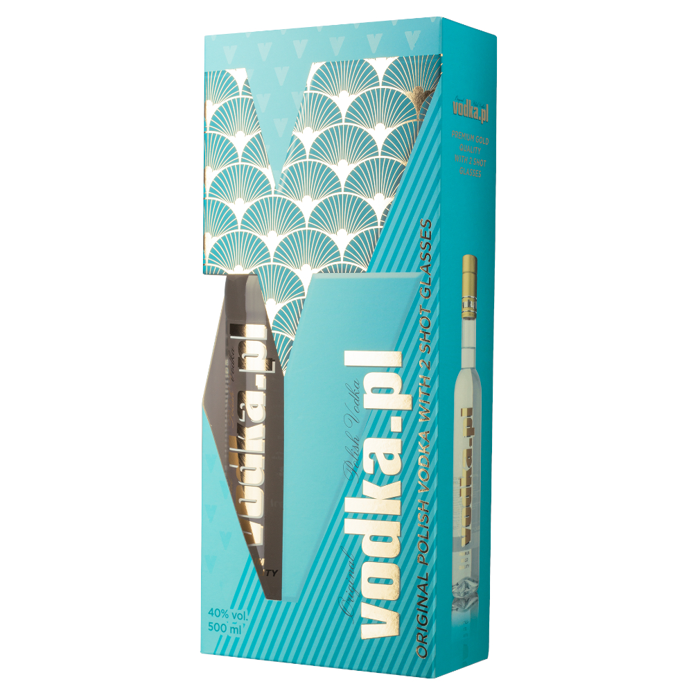 Vodka.pl Gold kieliszek 40% 500 ml