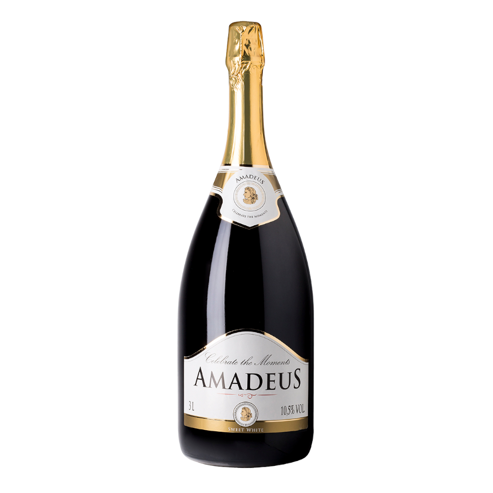 Wino musujące Amadeus 10,5% białe półsłodkie 3000 ml