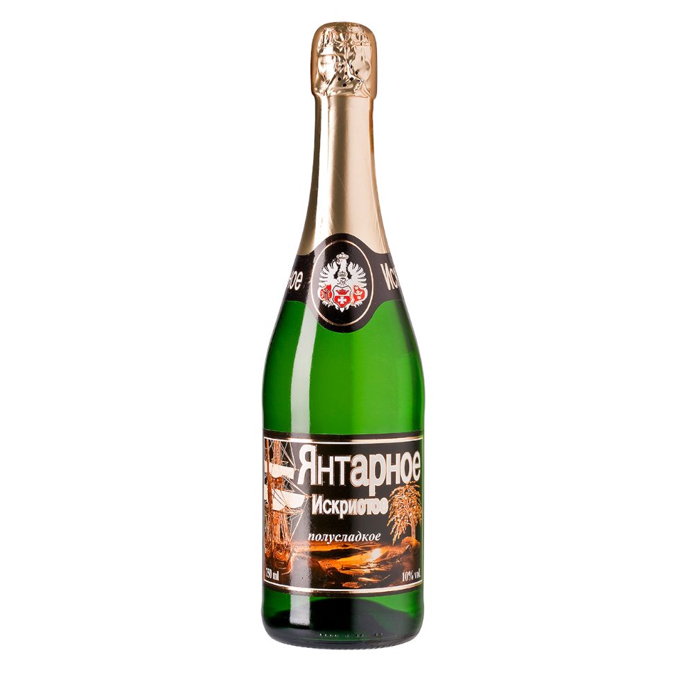 Wino musujące Igristoje Jantarnoje 10% białe półsłodkie 750 ml