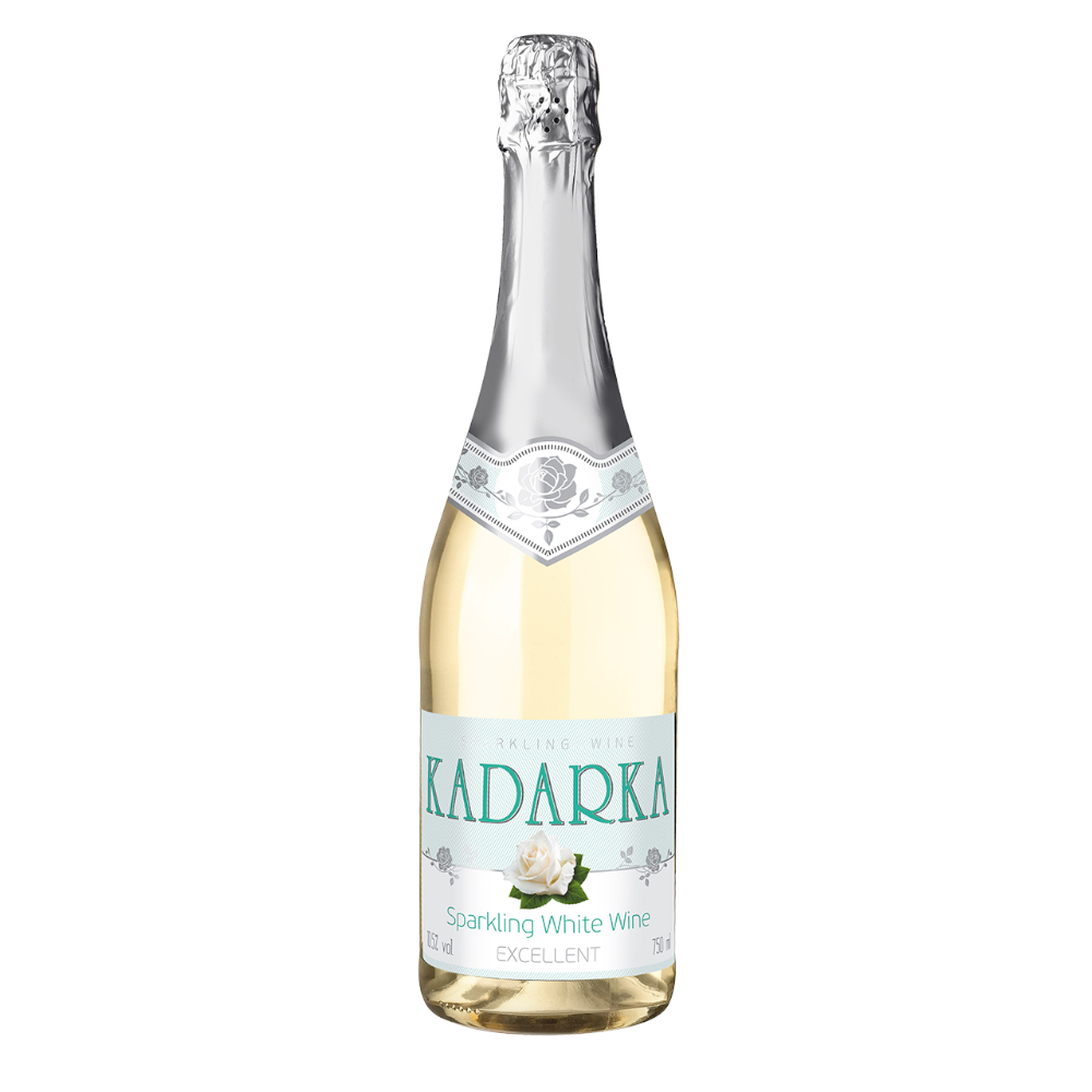 Kadarka z różą musująca 10,5% biała słodka 750 ml