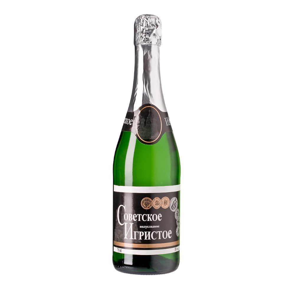 Wino Musujące Igristoje Sowietskoje 10% białe półsłodkie 750 ml