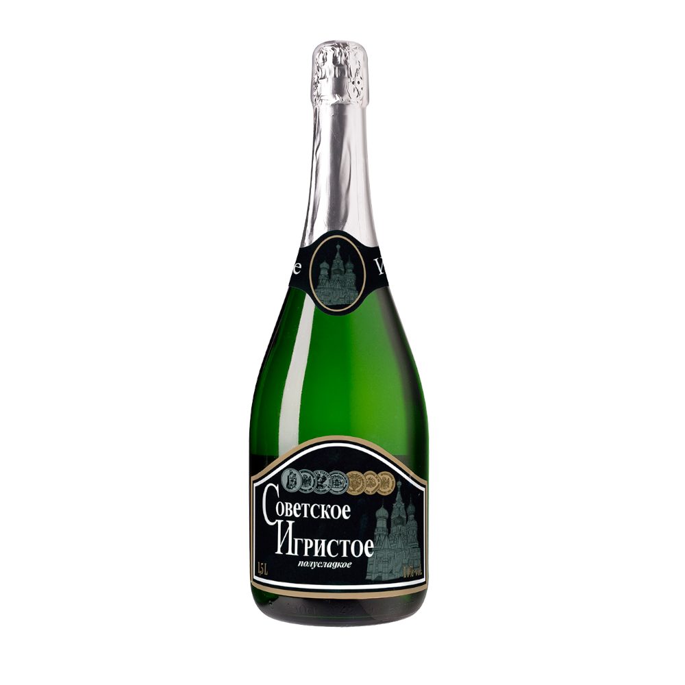 Wino Musujące Igristoje Sowietskoje 10% białe półsłodkie 1500 ml