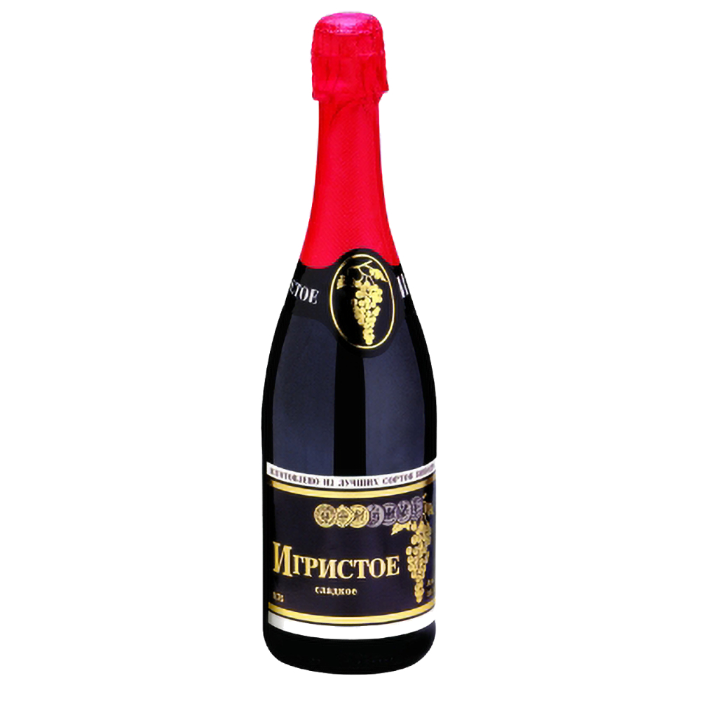 Wino Musujące Igristoje Igristoje 10% czerwone półsłodkie 750 ml