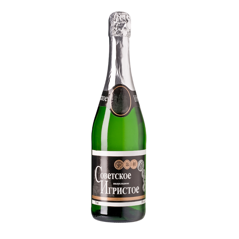 Wino Musujące Igristoje Sowietskoje 10% białe półsłodkie 750 ml