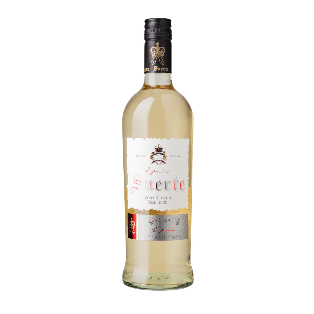 Wino Suerte Chardonnay 11,5% białe półwytrawne 750 ml
