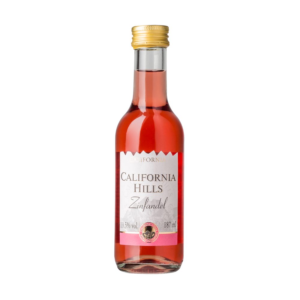 Wino California Hills Zinfandel 10,5% różowe półsłodkie 187 ml