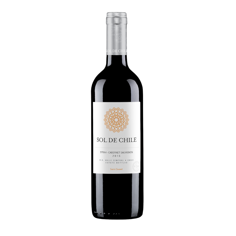 Wino Sol De Chile Blend Shiraz Cabernet 13% czerwone półsłodkie 750 ml