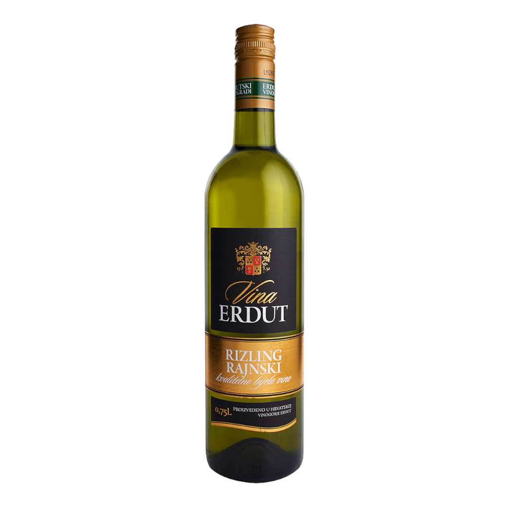 Wino Erdut Riesling 11% białe półwytrawne 750 ml
