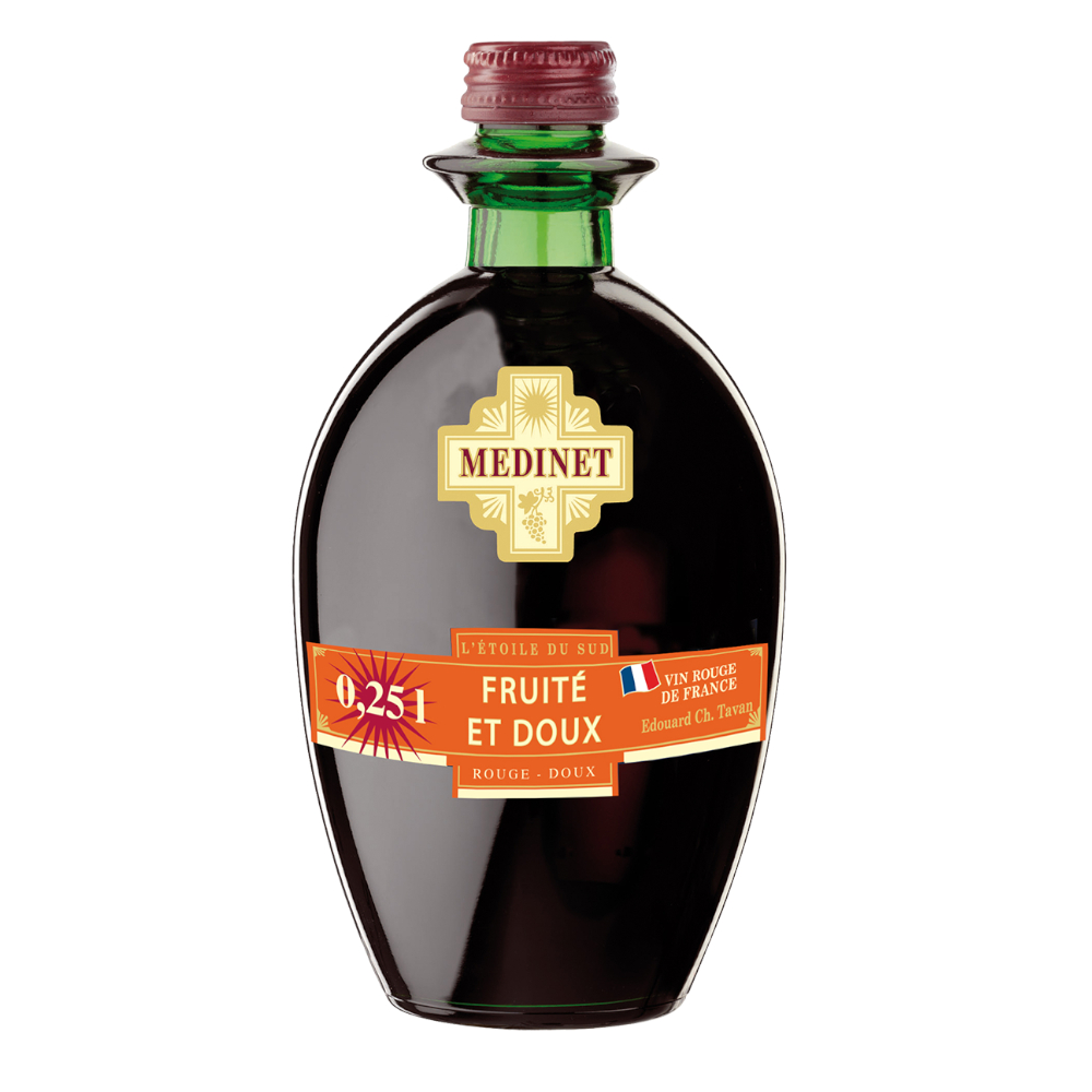 Wino Medinet 10,5% czerwone słodkie 250 ml