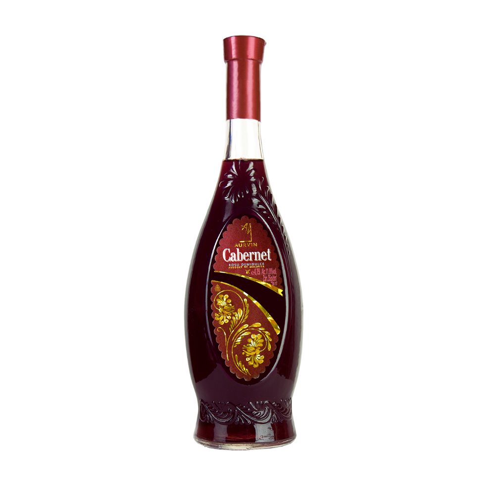 Wino Aurvin Cabernet Sauvignon 11% czerwone półsłodkie 750 ml
