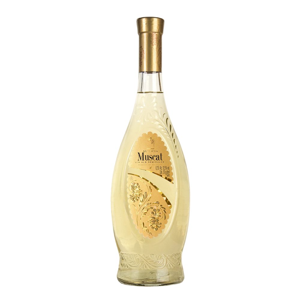 Wino Aurvin Muscat 10,5% białe półsłodkie 750 ml