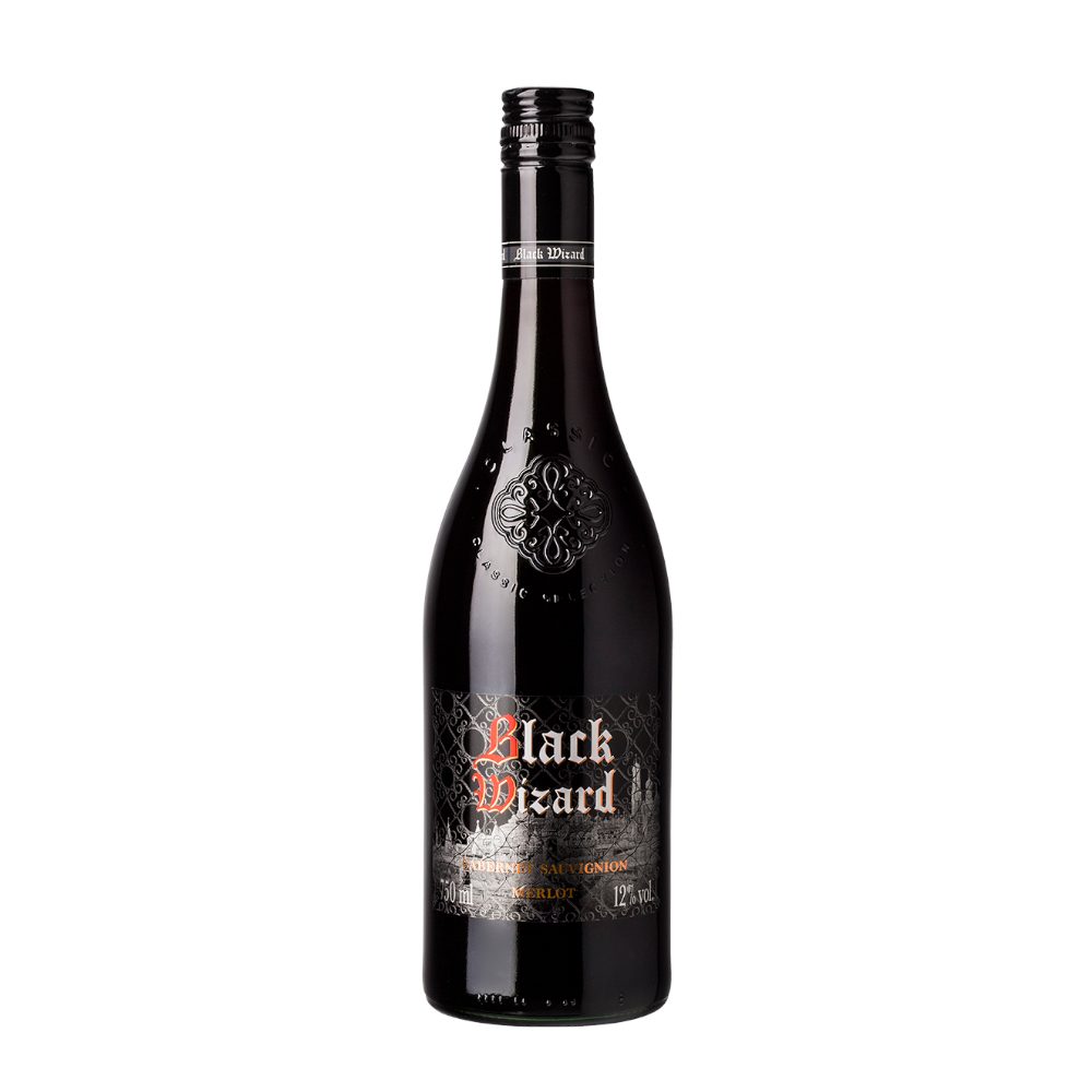 Wino Abbat Black Wizard Cabernet Sauvignon Merlot 11% czerwone półsłodkie 750 ml