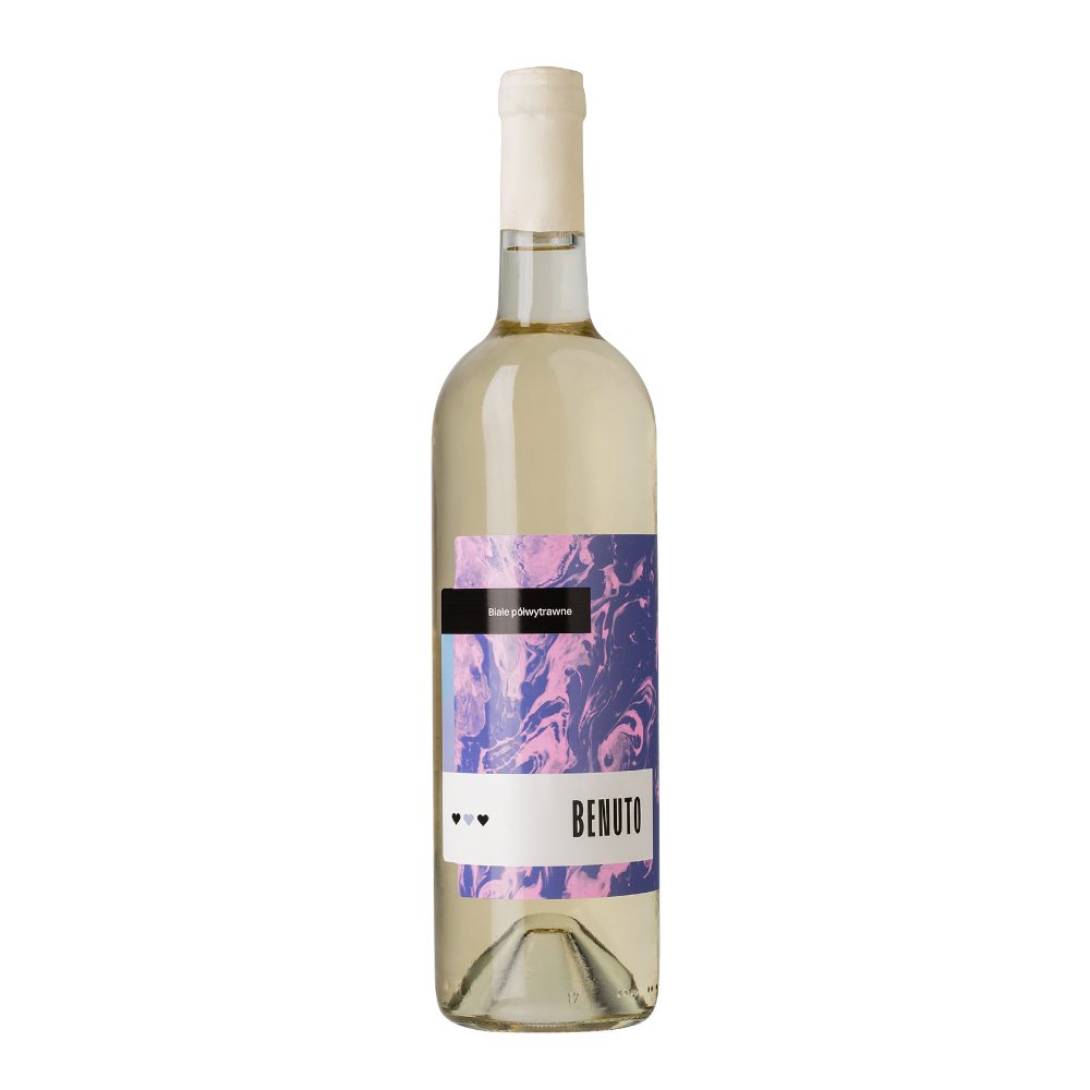 Wino Benuto 11% białe półwytrawne 750 ml