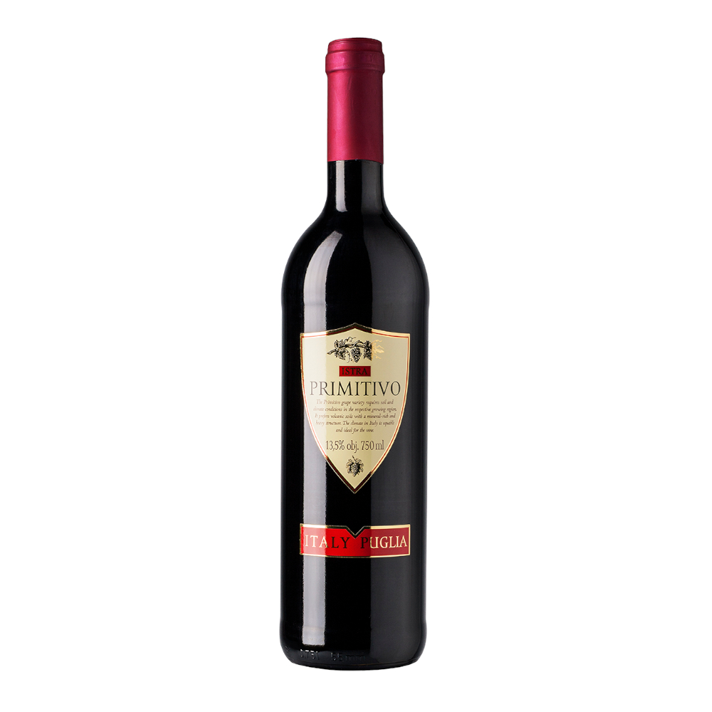 Wino Istra Primitivo 13,5% czerwone półwytrawne 750 ml