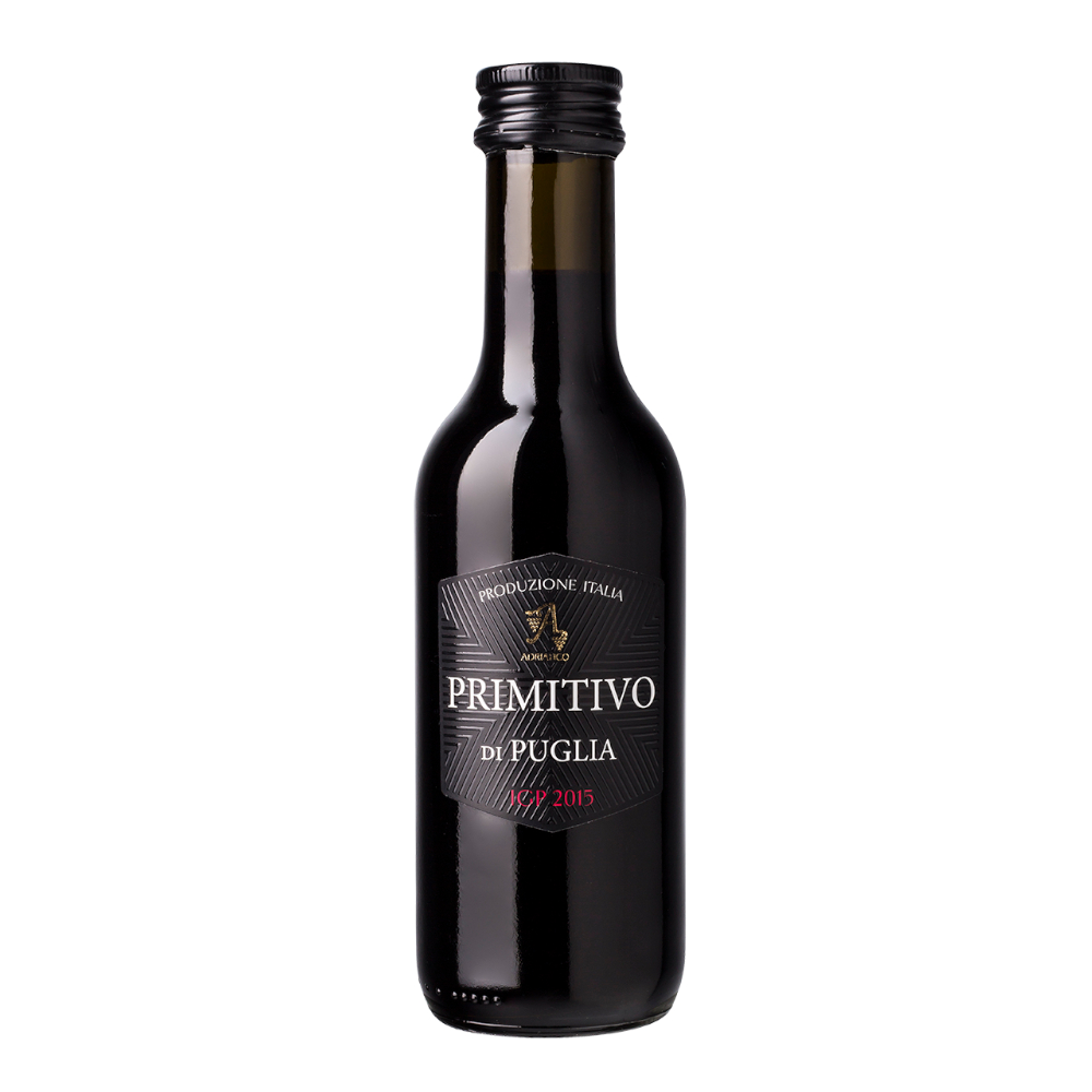 Wino Vionelli Primitivo di Puglia 14% czerwone półsłodkie 187 ml