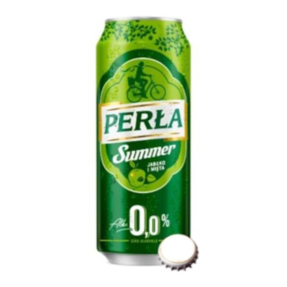 Piwo Perła Summer Jabłko i Mięta 0% 500 ml Puszka