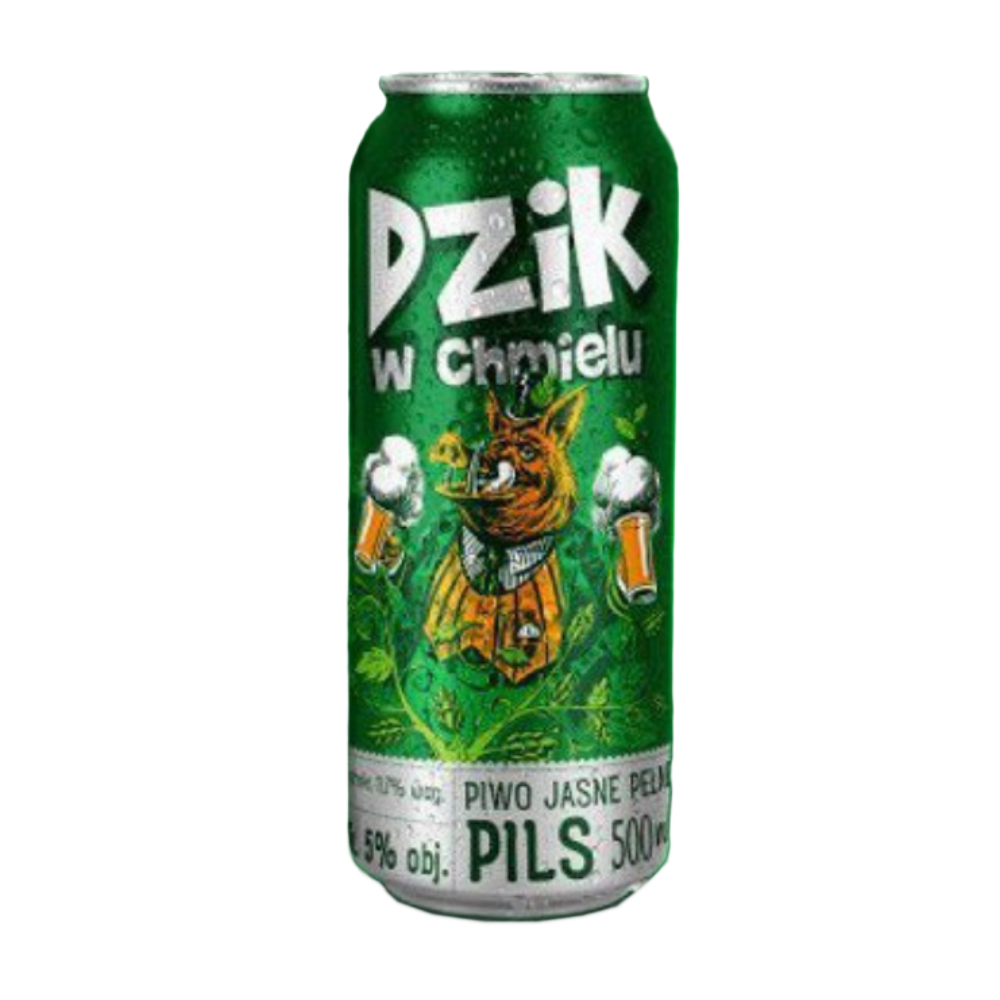 Piwo Dzik w chmielu 5,7% 500 ml Puszka