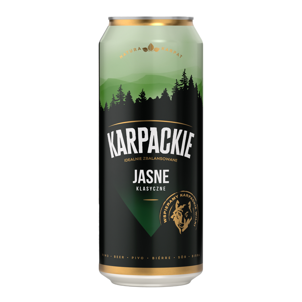 Piwo Karpackie Jasne 6% 500 ml Puszka