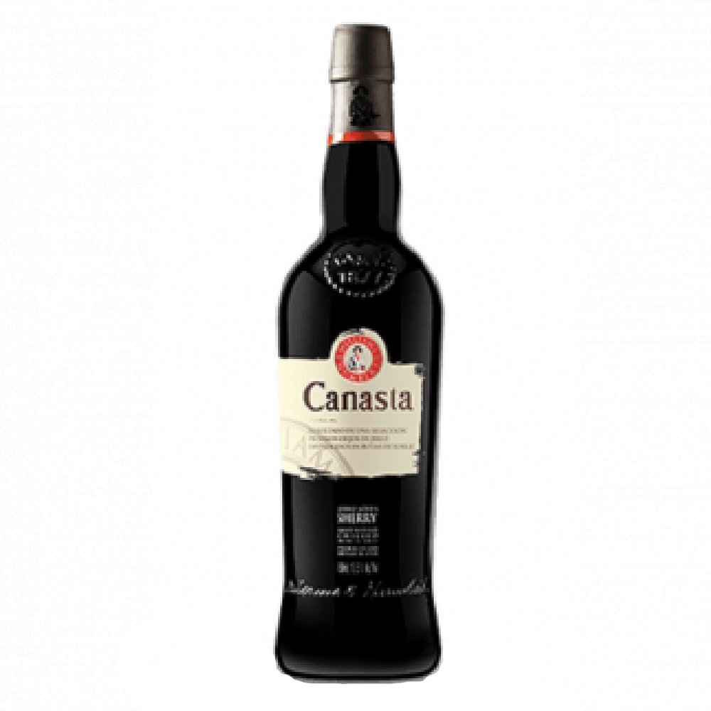Wino Sherry Canasta Cream 19,5% czerwone słodkie 750 ml