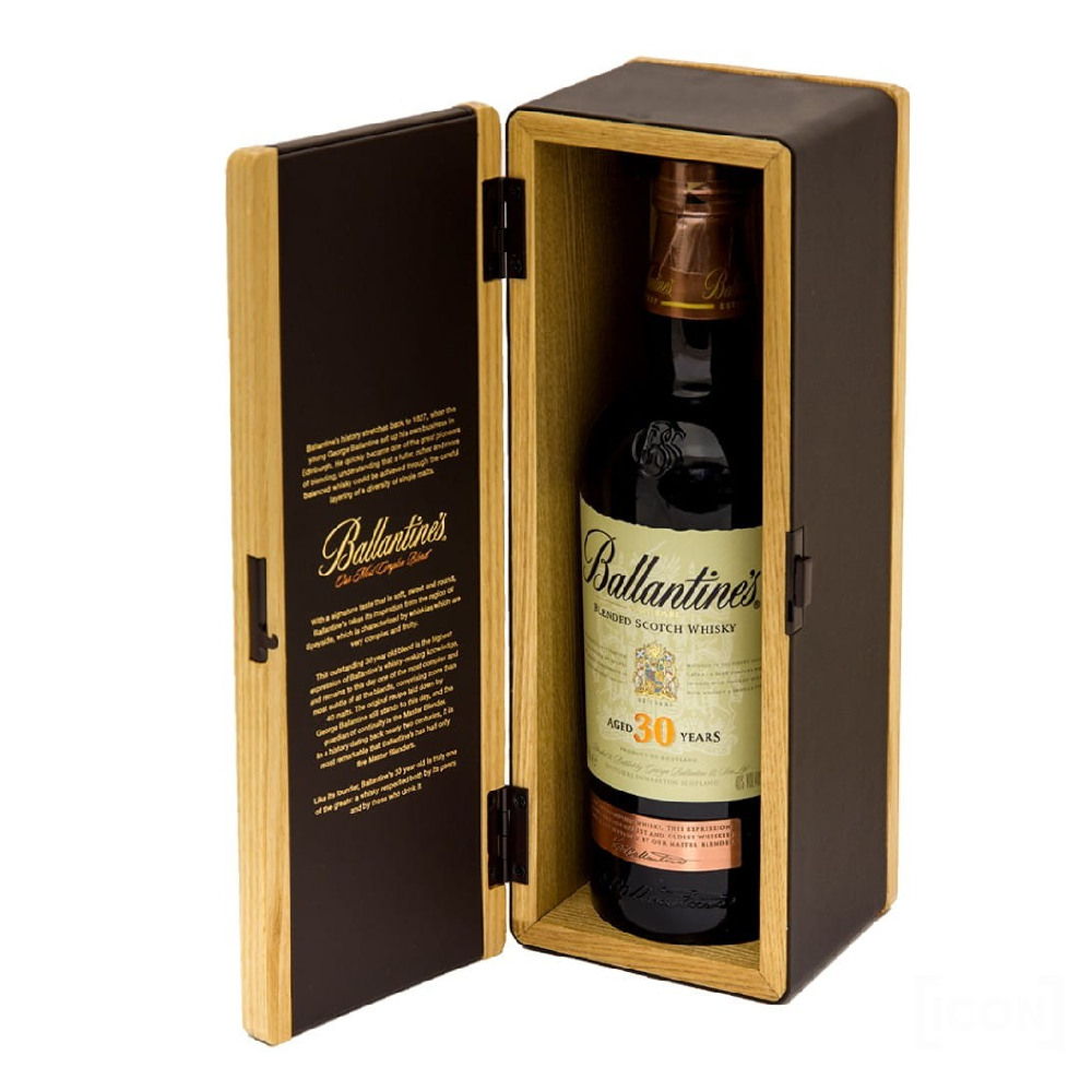 Whisky Ballantines 30 YO 40% 700 ml + skrzynia